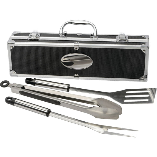 3 Piece BBQ set in Aluminum Case